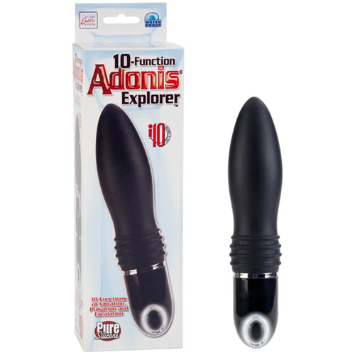 10-Function Adonis Explorer, Anal Vibrator, Black, California Exotic Novelties