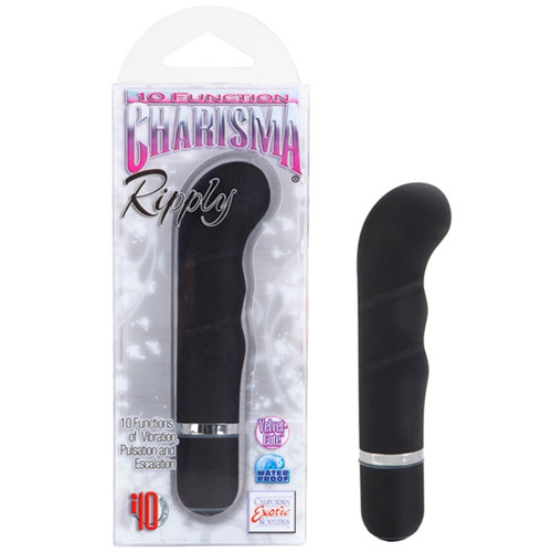 10-Function Charisma Ripply Vibrator, Black, California Exotic Novelties