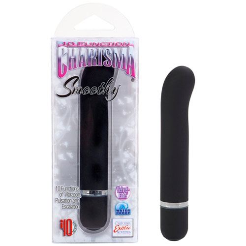 10-Function Charisma Smoothy Vibrator, Black, California Exotic Novelties