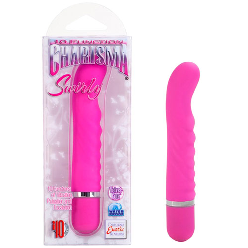 10-Function Charisma Swirly Vibrator, Pink, California Exotic Novelties