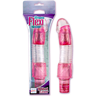 California Exotic Novelties 10 Function Flexi Massager Ribbed Lover, California Exotic Novelties