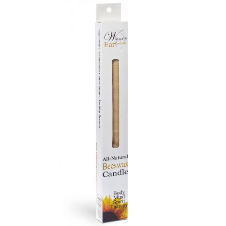 100% Beeswax Hollow Ear Candles, 2 pk, Wallys Natural Products