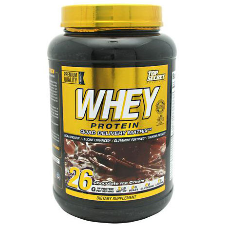 Top Secret Nutrition 100% Whey Protein, 2 lb, Top Secret Nutrition