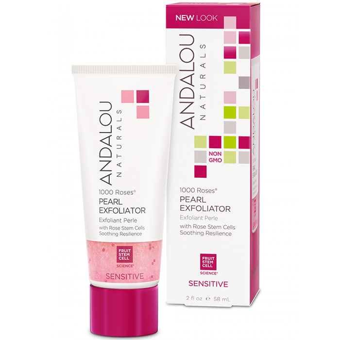 1000 Roses Pearl Exfoliator, 2 oz, Andalou Naturals