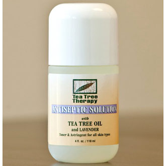 Antiseptic Solution, Skin Toner with Tea Tree Oil & Lavender, 4 oz, Tea Tree Therapy