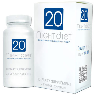 Creative Bioscience 20 Night Diet Stimulant Free, With Lychee Extract & Caralluma, 40 Veggie Capsules, Creative Bioscience