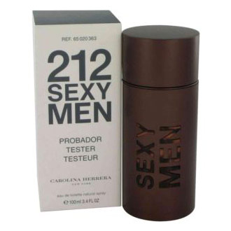 212 Sexy Cologne for Men, Eau De Toilette Spray (Tester), 3.3 oz, Carolina Herrera