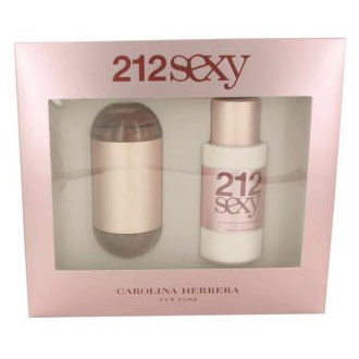 212 Sexy Perfume for Women Gift Set (Eau De Parfum Spray & Body Lotion), 1 Set, Carolina Herrera
