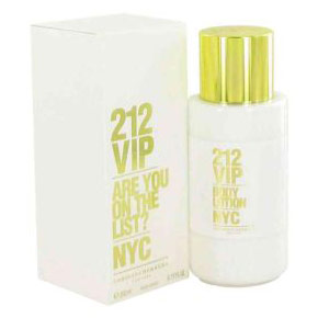 212 Vip Perfume for Women, Body Lotion, 6.7 oz, Carolina Herrera