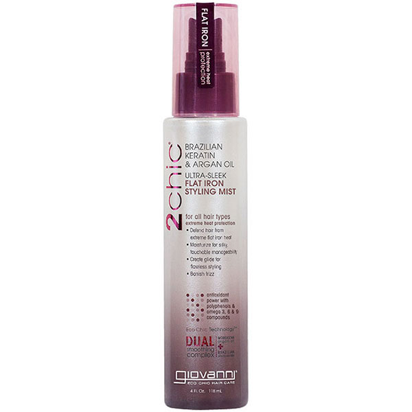 2chic Flat Iron Styling Mist, 4 oz, Giovanni Cosmetics