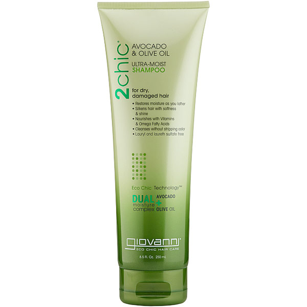 2chic Ultra-Moist Shampoo with Avocado & Olive Oil, 8.5 oz, Giovanni Cosmetics