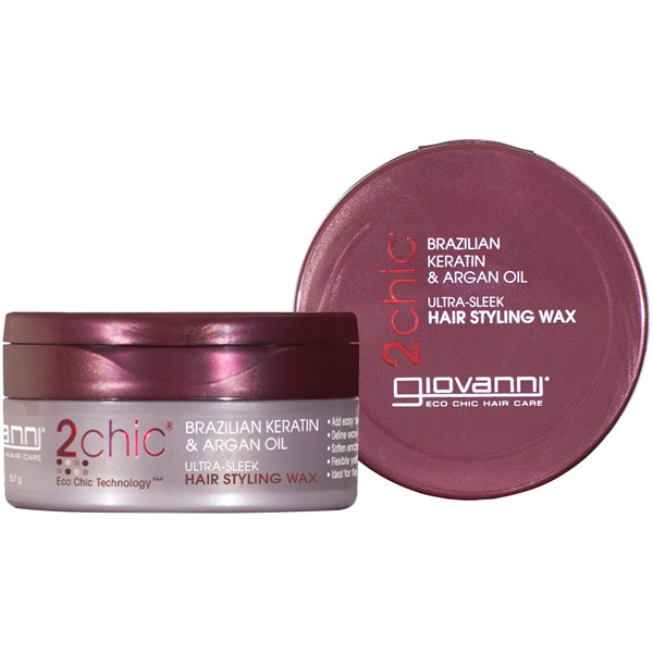 2chic Ultra-Sleek Hair Styling Wax, 2 oz, Giovanni Cosmetics