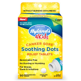 4 Kids Canker Sore Soothing Dots Relief, 50 Tablets, Hylands
