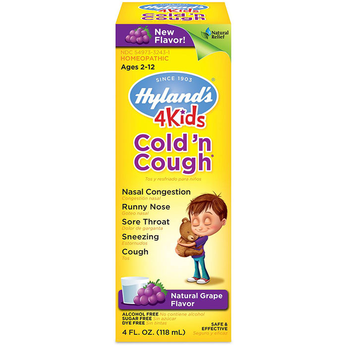 4 Kids Cold n Cough - Grape Flavor, 4 oz, Hylands