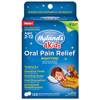 4 Kids Oral Pain Relief Nighttime, 125 Tablets, Hylands