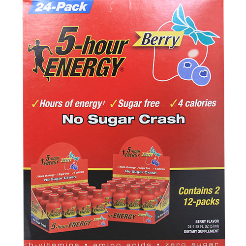 5-Hour Energy Berry Flavor Energy Shot, 1.93 oz x 24 Pack