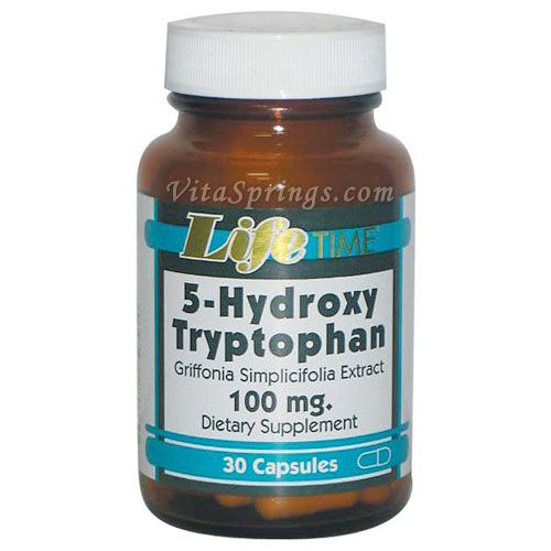 5-HTP 100 mg (5-Hydroxy Tryptophan), 30 Capsules, LifeTime