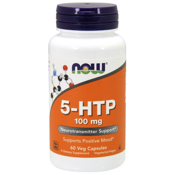 5-HTP 100mg Vegetarian 60 Vcaps, NOW Foods