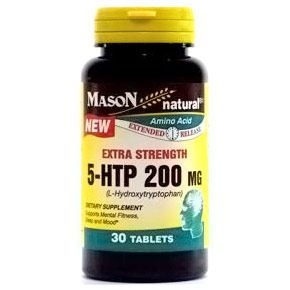5-HTP 200 mg, 30 Tablets, Mason Natural