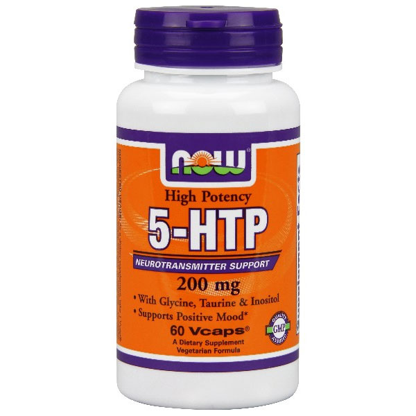 5-HTP 200mg Vegetarian 60 Vcaps, NOW Foods