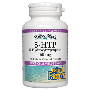 Natural Factors 5-HTP 50mg 60 Caplets, Natural Factors