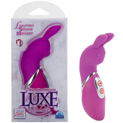 7-Function Silicone Luxe Embrace Massager, Pink, California Exotic Novelties