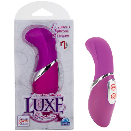 7-Function Silicone Luxe Empower Massager, Pink, California Exotic Novelties