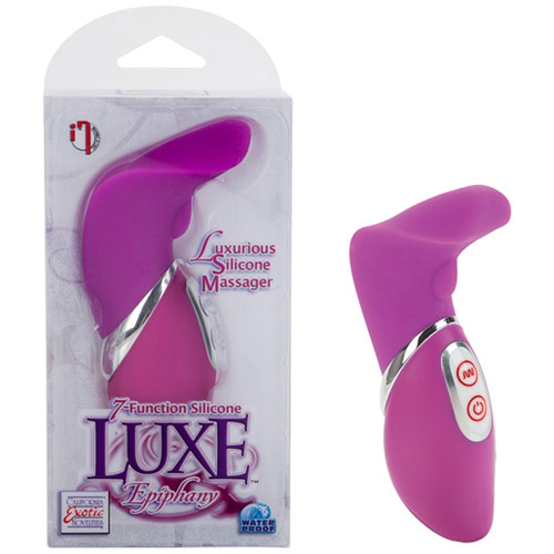 7-Function Silicone Luxe Epiphany Massager, Pink, California Exotic Novelties