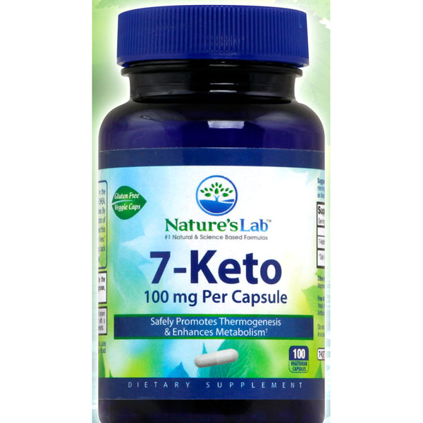 7-Keto 100 mg, 100 Vegetarian Capsules, Natures Lab
