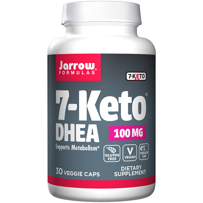 7-Keto DHEA 100 mg, 30 Capsules, Jarrow Formulas