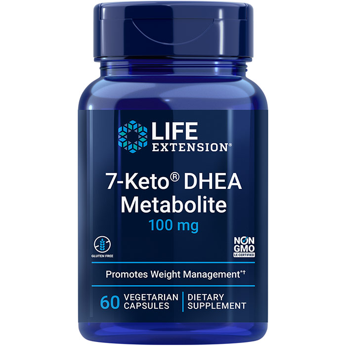 7-Keto DHEA Metabolite, 100 mg, 60 Vegetarian Capsules, Life Extension