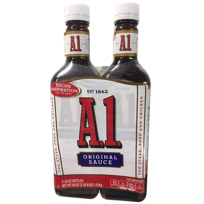 A1 Original Sauce for Steak, Pork & Chicken, 20 oz x 2 Bottles