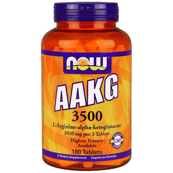 AAKG 3500 (LArgininealphaketoglutarate) 180 Tabs, NOW Foods happyhealthyou6