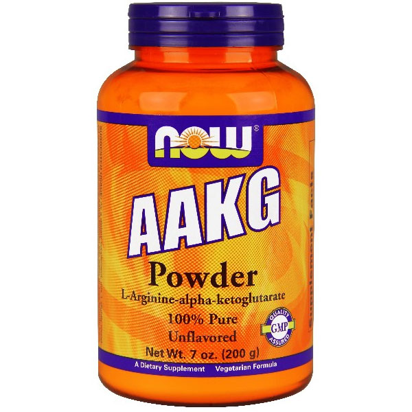 AAKG Powder (L-Arginine-alpha-ketoglutarate) 7 oz, NOW Foods