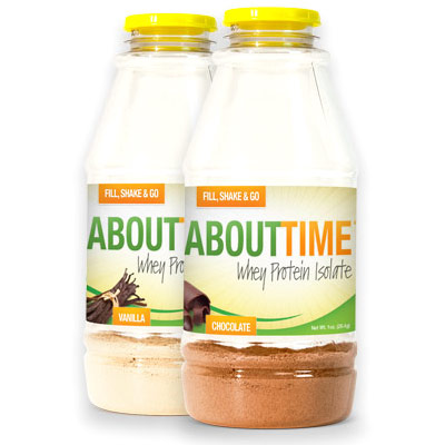About Time Fill, Shake & Go Whey Protein Isolate Shake RTD, Chocolate, 28.4 g, SDC Nutrition