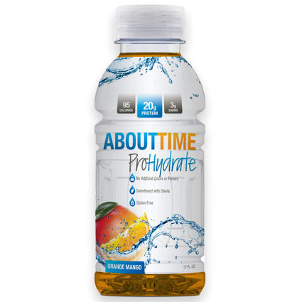 About Time ProHydrate, Ready To Drink Protein Liquid, Orange Mango, 12 oz, SDC Nutrition