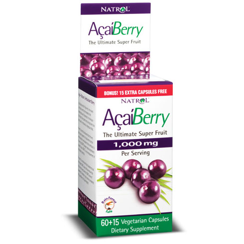 Acai Berry Extract, 75 Vegetarian Capsules, Natrol