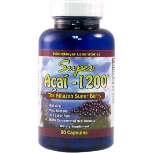 Super Acai Berry Highly Concentrated 1200 mg, 60 Capsuels, MaritzMayer Laboratories