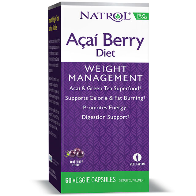 AcaiBerry Diet, Acai Berry & Green Tea Complex, 60 Capsules, Natrol