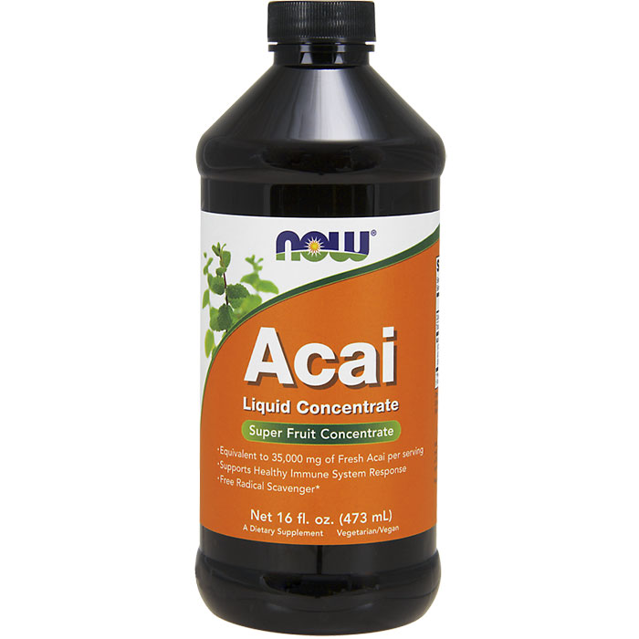 Acai Liquid Concentrate, Super Fruit Concentrate, 16 oz, NOW Foods