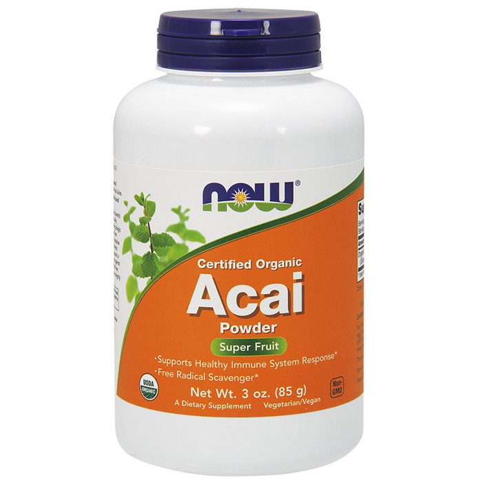 Acai Powder Organic, 3 oz, NOW Foods