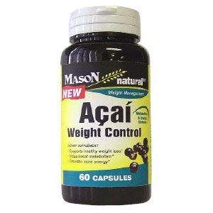 Acai Green Tea, 60 Capsules, Mason Natural