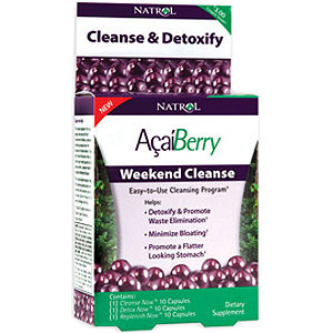 Natrol AcaiBerry Weekend Cleanse, Acai Cleansing and Detox Kit, Natrol