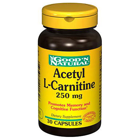 Good 'N Natural Acetyl L-Carnitine 250 mg, 30 Capsules, Good 'N Natural