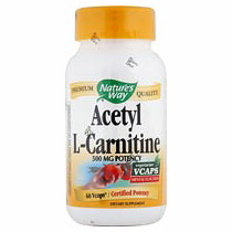 Acetyl L-Carnitine ALC 500mg 60 vegicaps from Natures Way