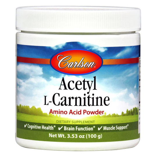 Acetyl L-Carnitine Powder, 100 g, Carlson Labs