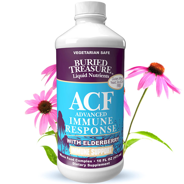 ACF, Immune Support Liquid Supplement, 16 oz, Buried Treasure Liquid Nutrients