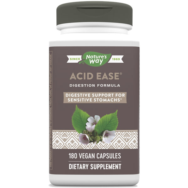 Acid Ease, Value Size, 180 Veg Capsules, Enzymatic Therapy