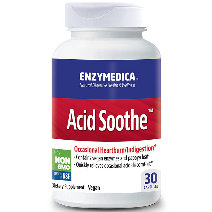 Acid Soothe, 30 Capsules, Enzymedica
