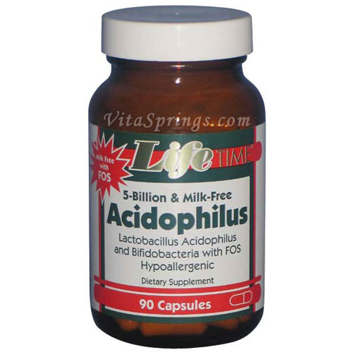 Acidophilus 5 Billion with FOS 90 Capsules LifeTime